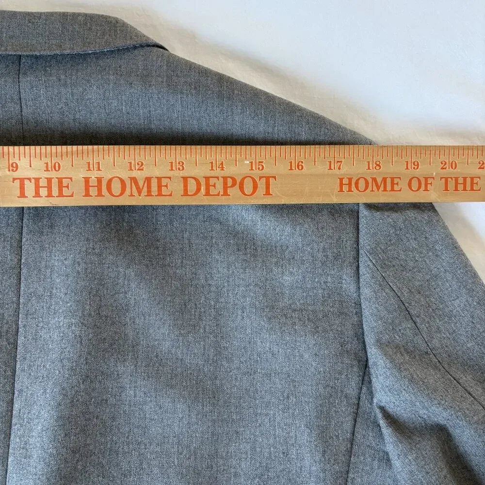J.Crew Ludlow Blazer 38R 100% Italian Wool Gray Vitale Barberis Canonico